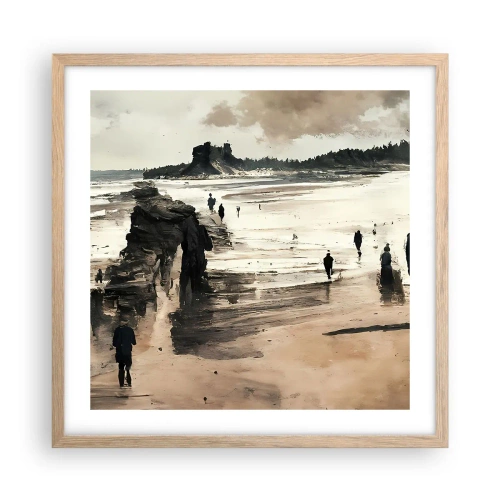 Pôster com moldura de carvalho claro - Convocados - 50x50 cm