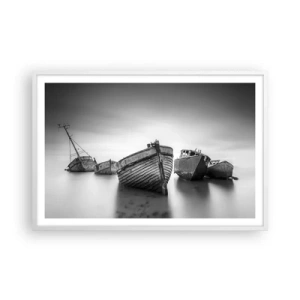 Pôster em moldura branca - Apenas lembranças... - 91x61 cm