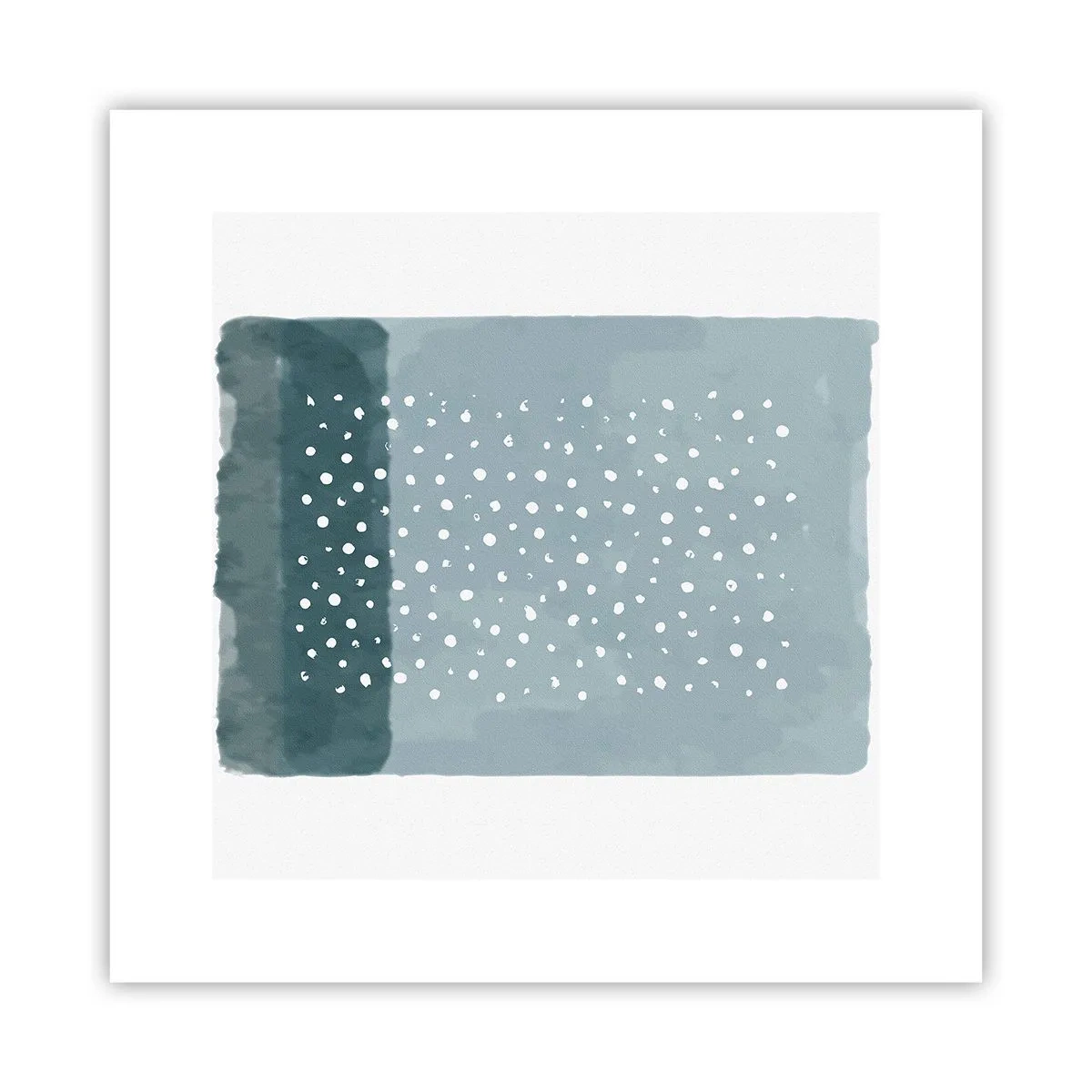 Pôster - Cultivado em azul - 30x30 cm