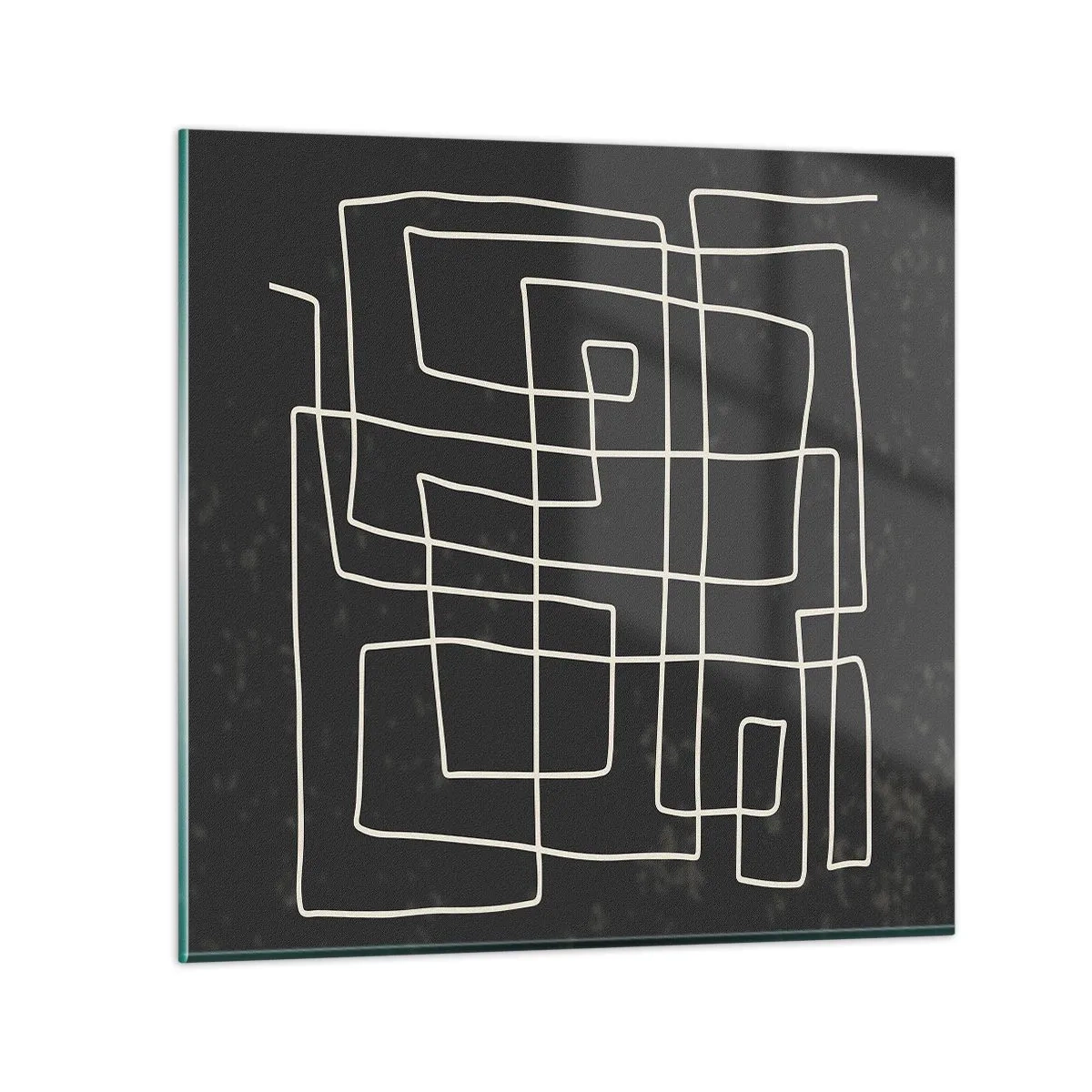 Quadro em vidro - Não é tão simples - 40x40 cm