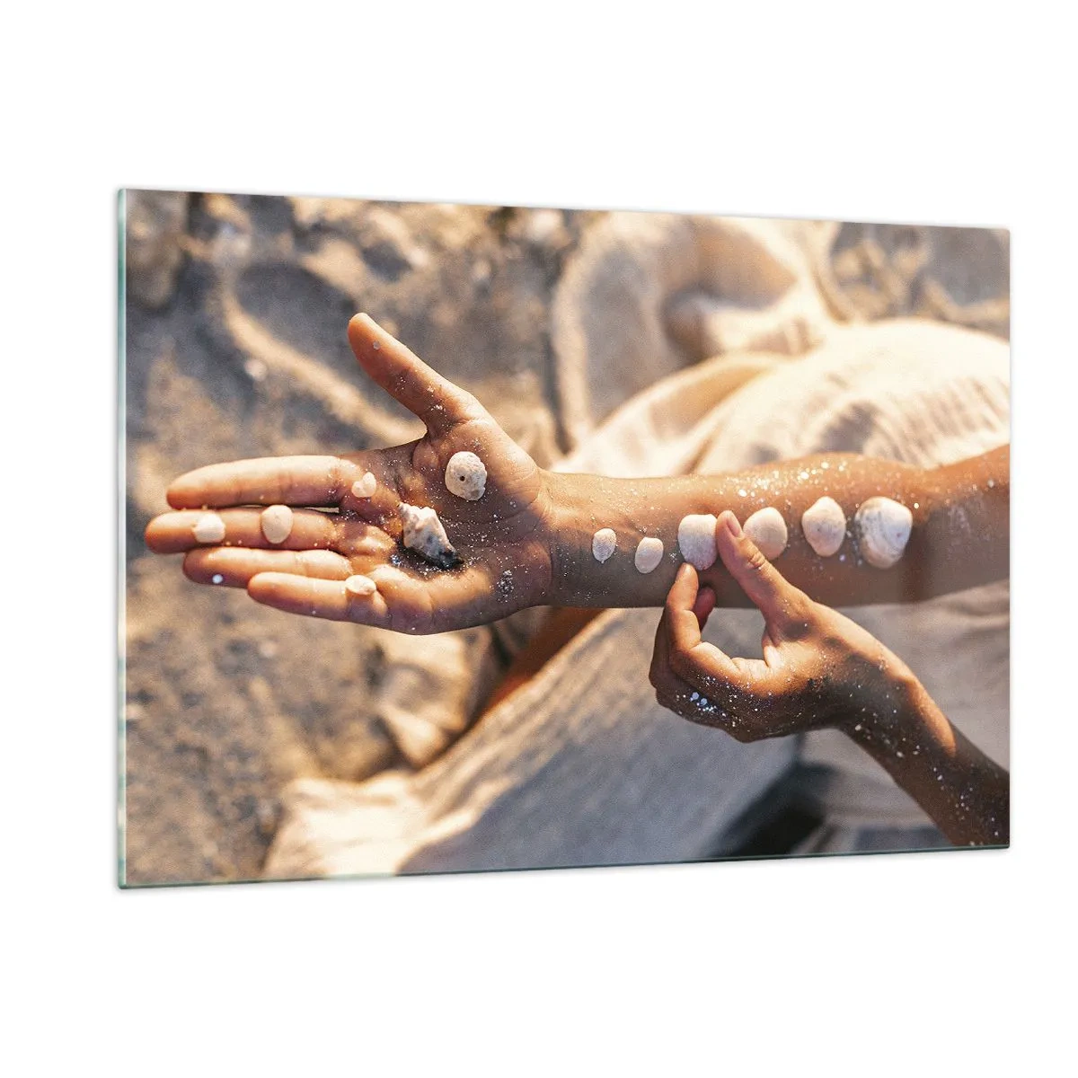 Quadro em vidro - Beleza na ponta dos dedos - 120x80 cm