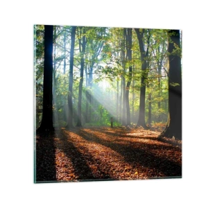 Quadro em vidro - Luzes e sombras - 40x40 cm