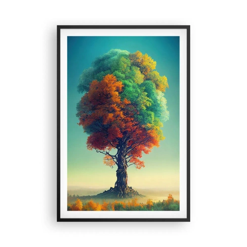 Pôster com moldura preta - Carvalho – o pai da natureza - 61x91 cm