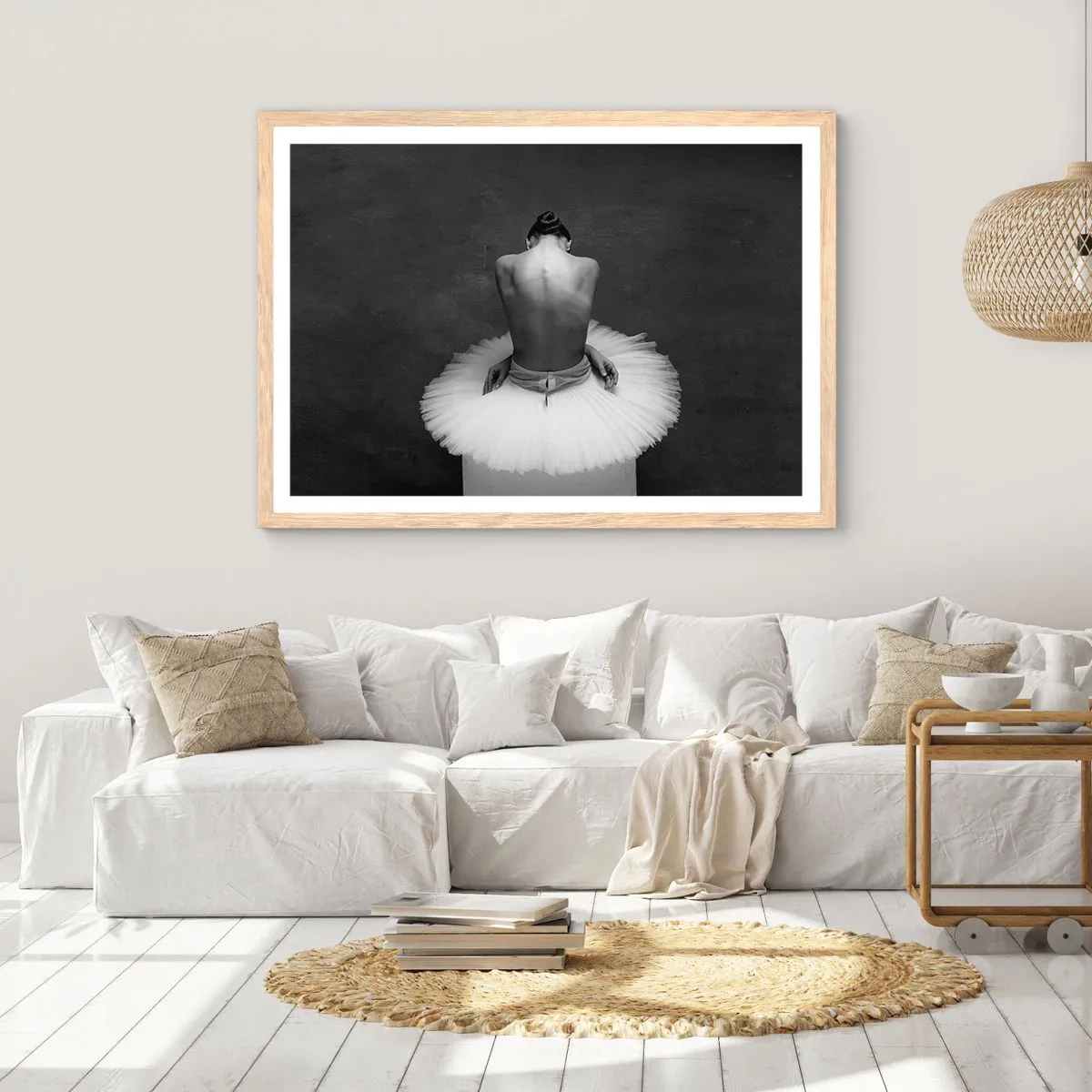 Pôster com moldura de carvalho claro - Está a florescer - 91x61 cm