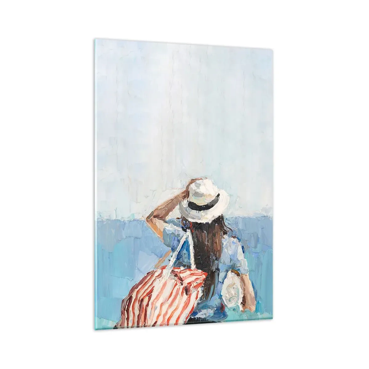 Quadro em vidro - Bem-vindo às suas férias - 80x120 cm