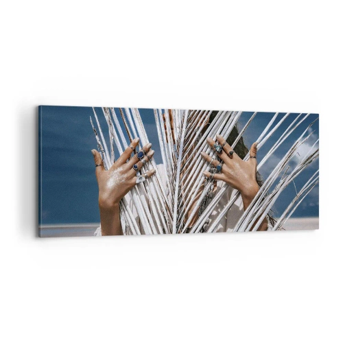 Quadro em tela - A xamã - 100x40 cm