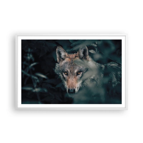 Pôster em moldura branca - Caçador - 91x61 cm