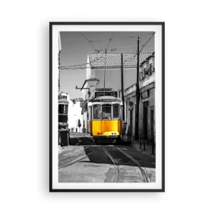 Pôster com moldura preta - O Espírito de Lisboa - 61x91 cm