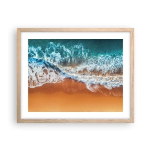 Pôster com moldura de carvalho claro - Sempre em par - 50x40 cm