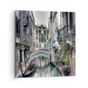 Quadro em tela - Há séculos em devaneio silencioso - 70x70 cm