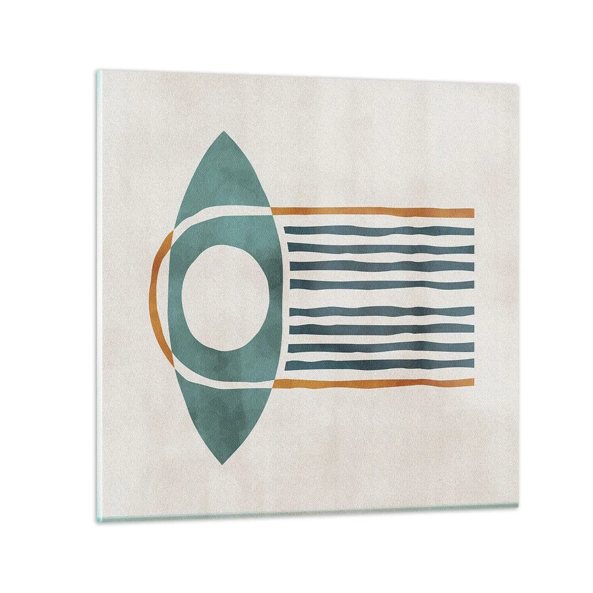 Quadro em vidro - Sinais e rituais - 60x60 cm