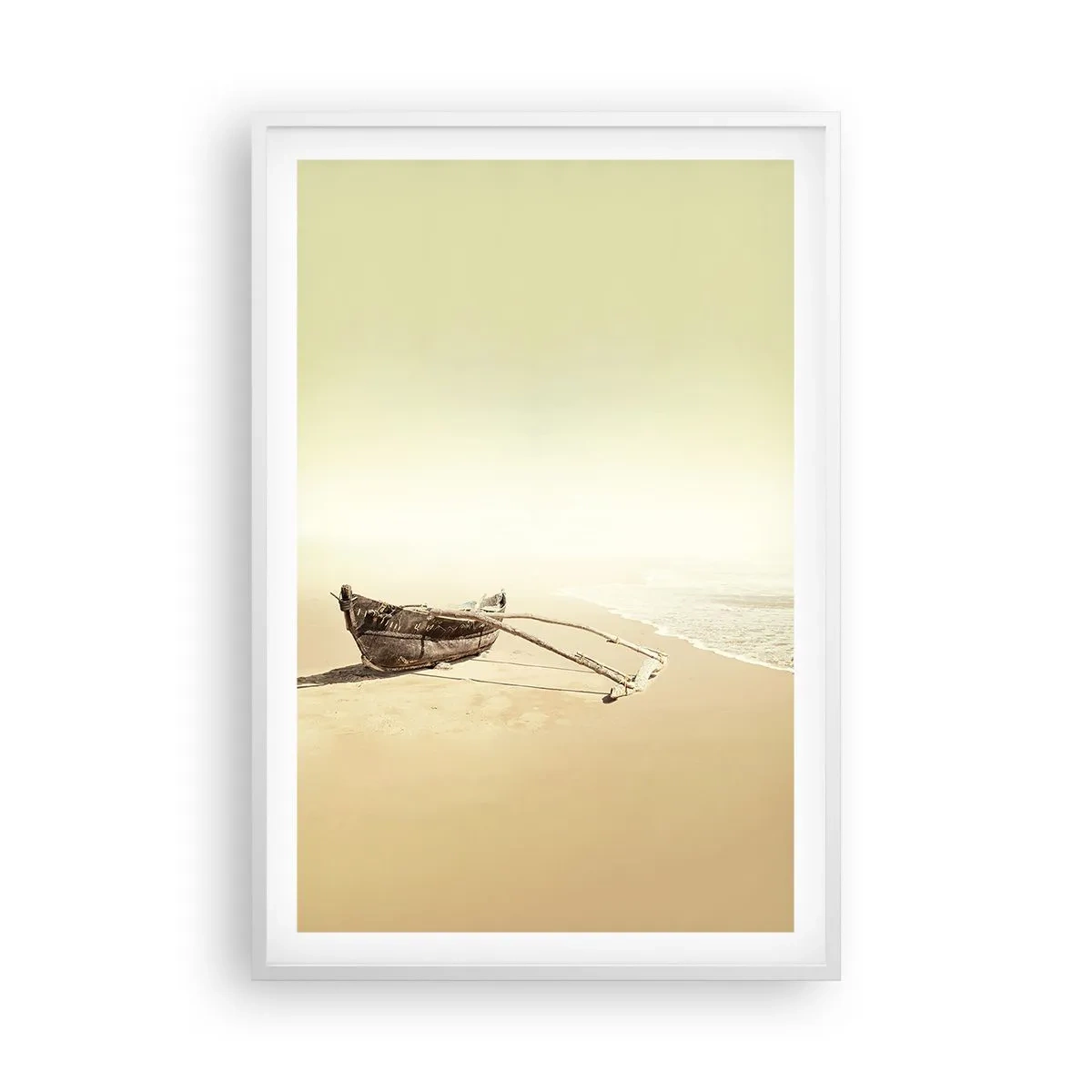 Pôster em moldura branca - Memória dos mares do sul - 61x91 cm