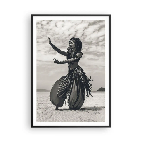 Pôster com moldura preta - Dança das Ilhas do Sul - 70x100 cm