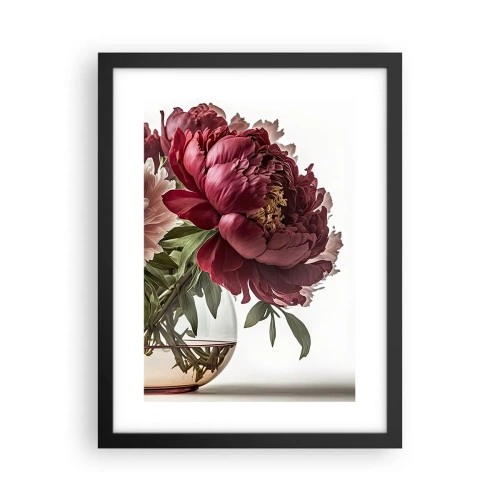 Pôster com moldura preta - Em plena floração de beleza - 30x40 cm