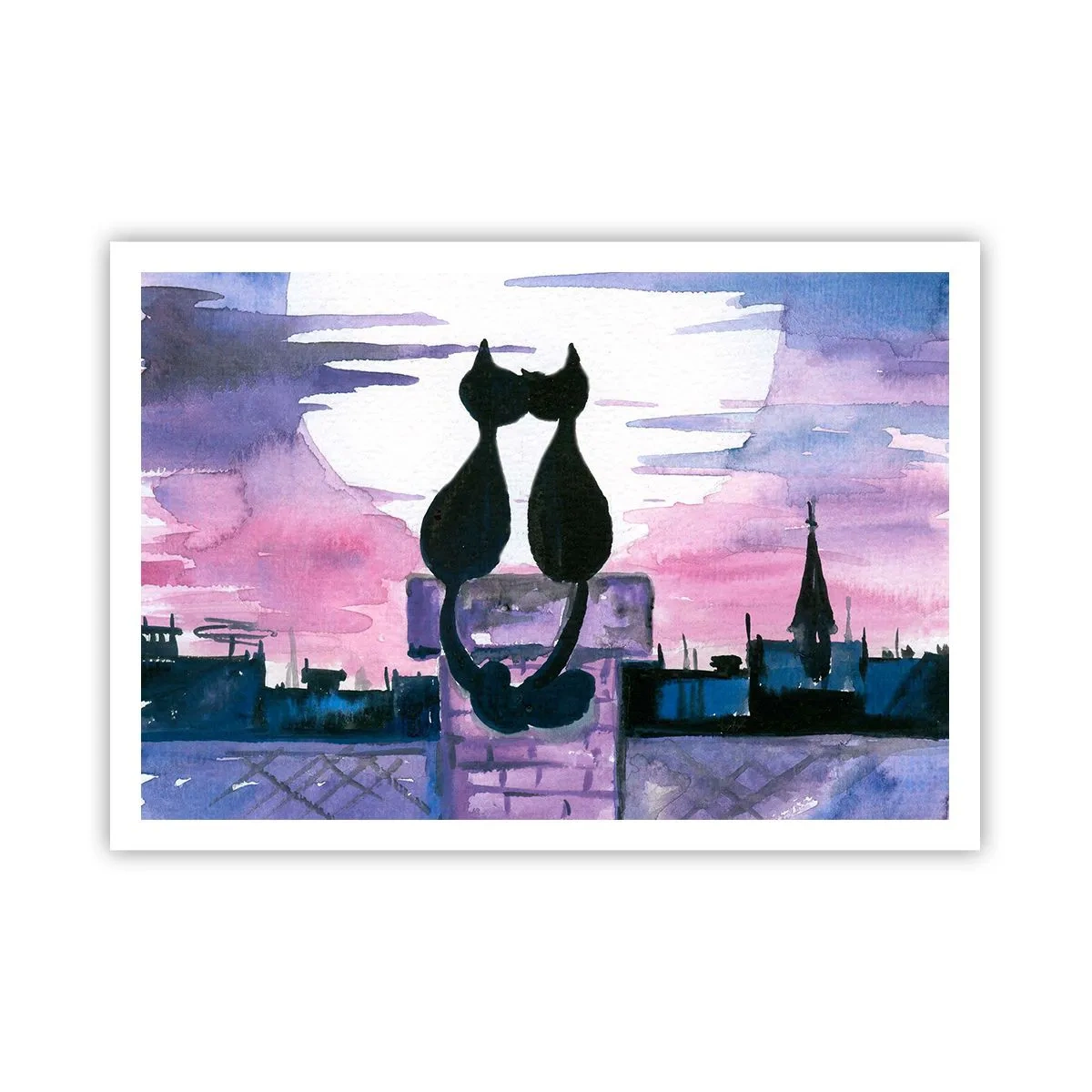 Pôster - Rendez-vous sob a lua - 100x70 cm