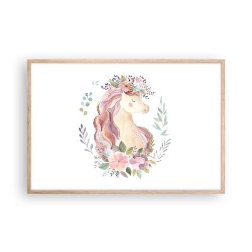 Pôster com moldura de carvalho claro - Um convite ao mundo dos contos de fadas - 91x61 cm