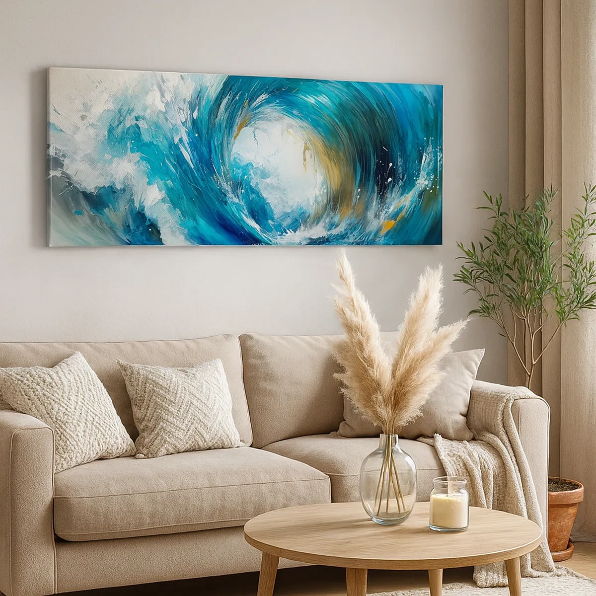 Quadro em tela - Portal do mar - 30x30 cm