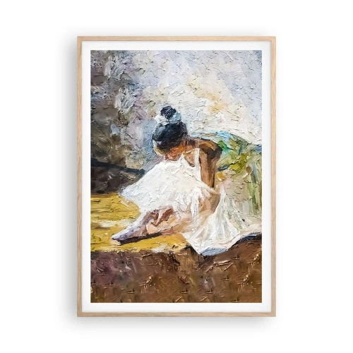 Pôster com moldura de carvalho claro - Do quadro de Degas - 70x100 cm