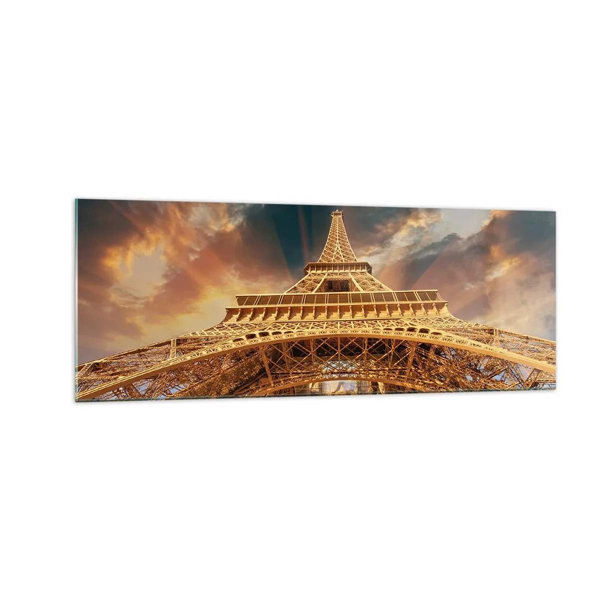 Quadro em vidro - Como a humanidade chegou ao céu - 140x50 cm