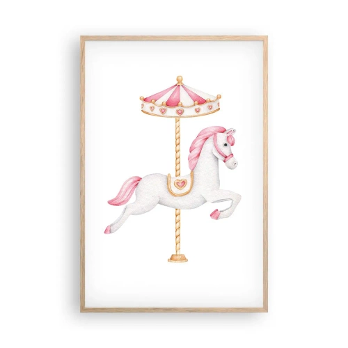 Pôster com moldura de carvalho claro - Caiu no chão - 61x91 cm