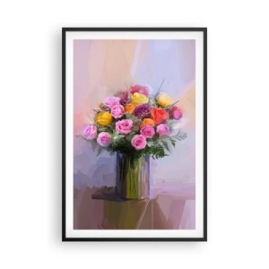 Pôster com moldura preta - Beleza retida - 61x91 cm