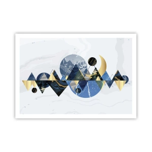 Pôster - Paisagem geométrica - 100x70 cm