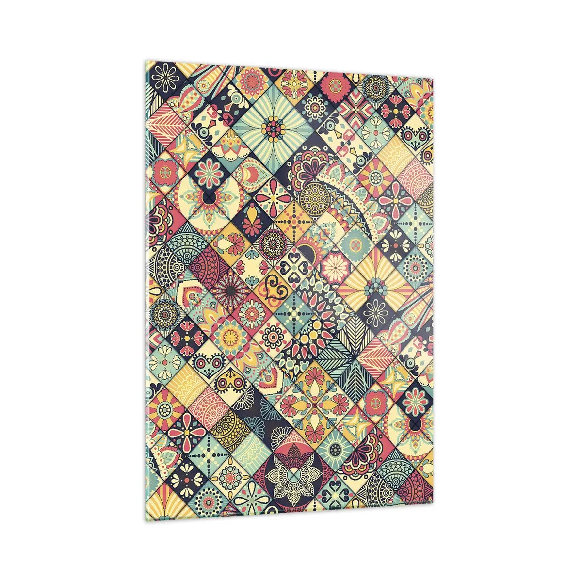 Quadro em vidro - Vibrações marroquinas - 50x70 cm
