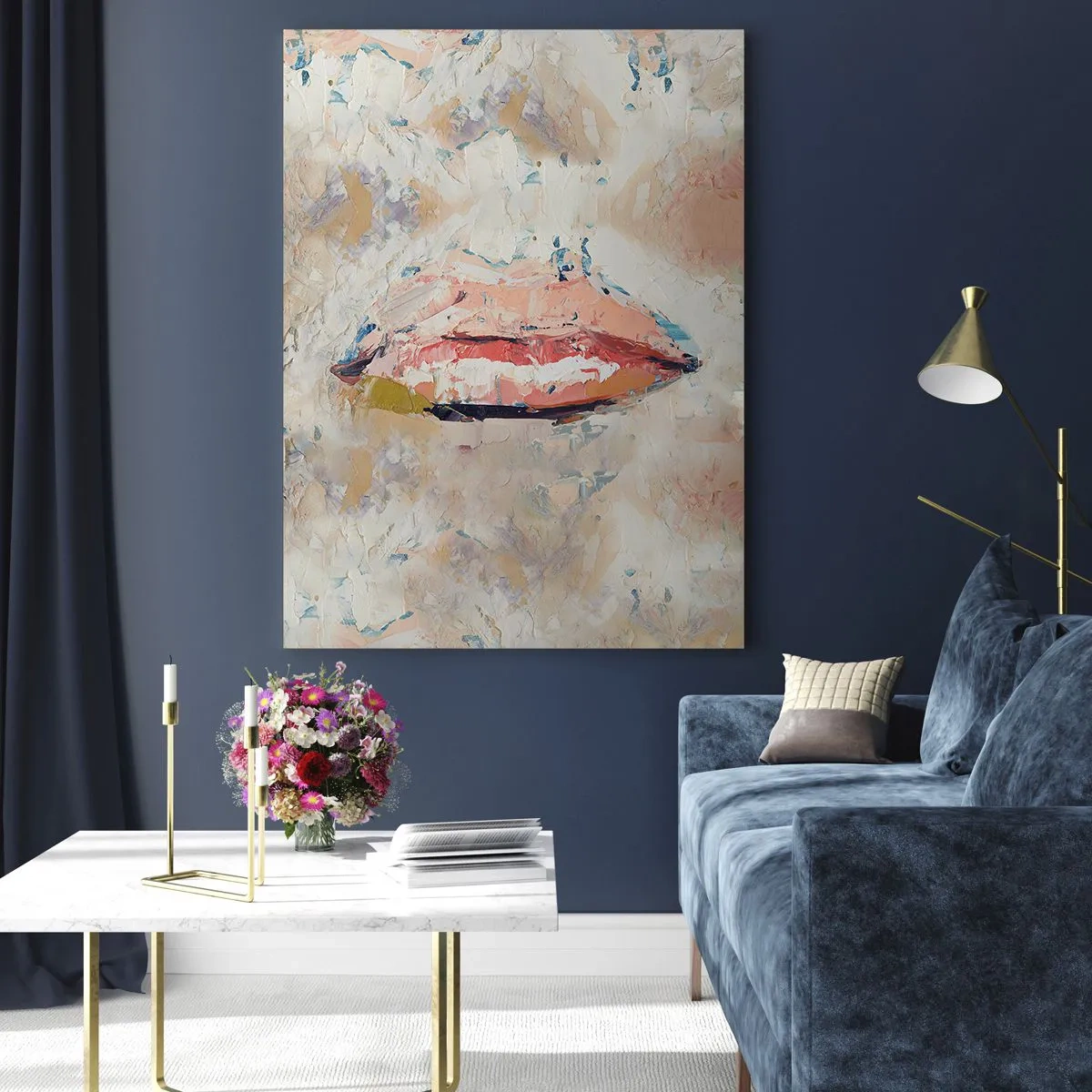 Quadro em vidro - Desperta os sentidos - 50x70 cm