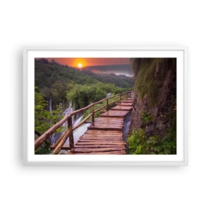 Pôster em moldura branca - Beleza inacreditável - 70x50 cm