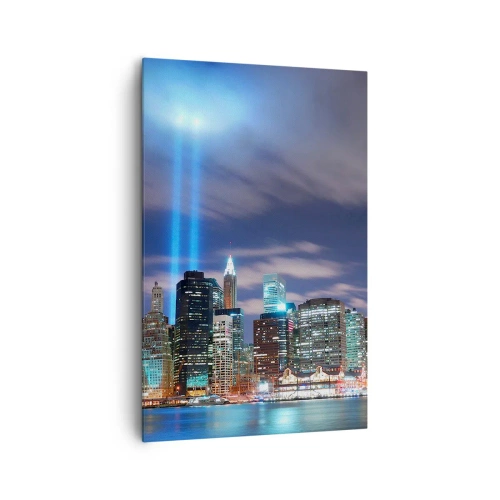 Quadro em tela - Alcançar o céu com a luz - 80x120 cm