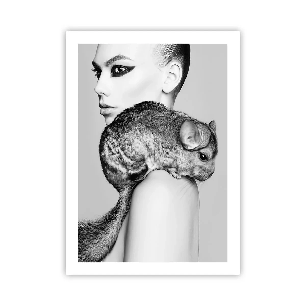 Pôster - A dama com a chinchila - 50x70 cm