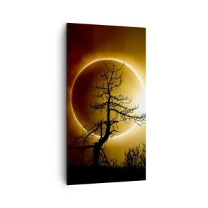 Quadro em tela - Eclipse total - 55x100 cm