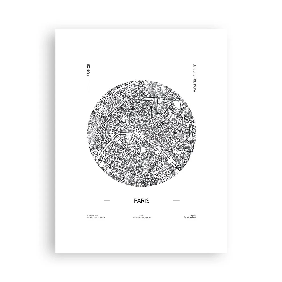 Pôster - Anatomia de Paris - 30x40 cm