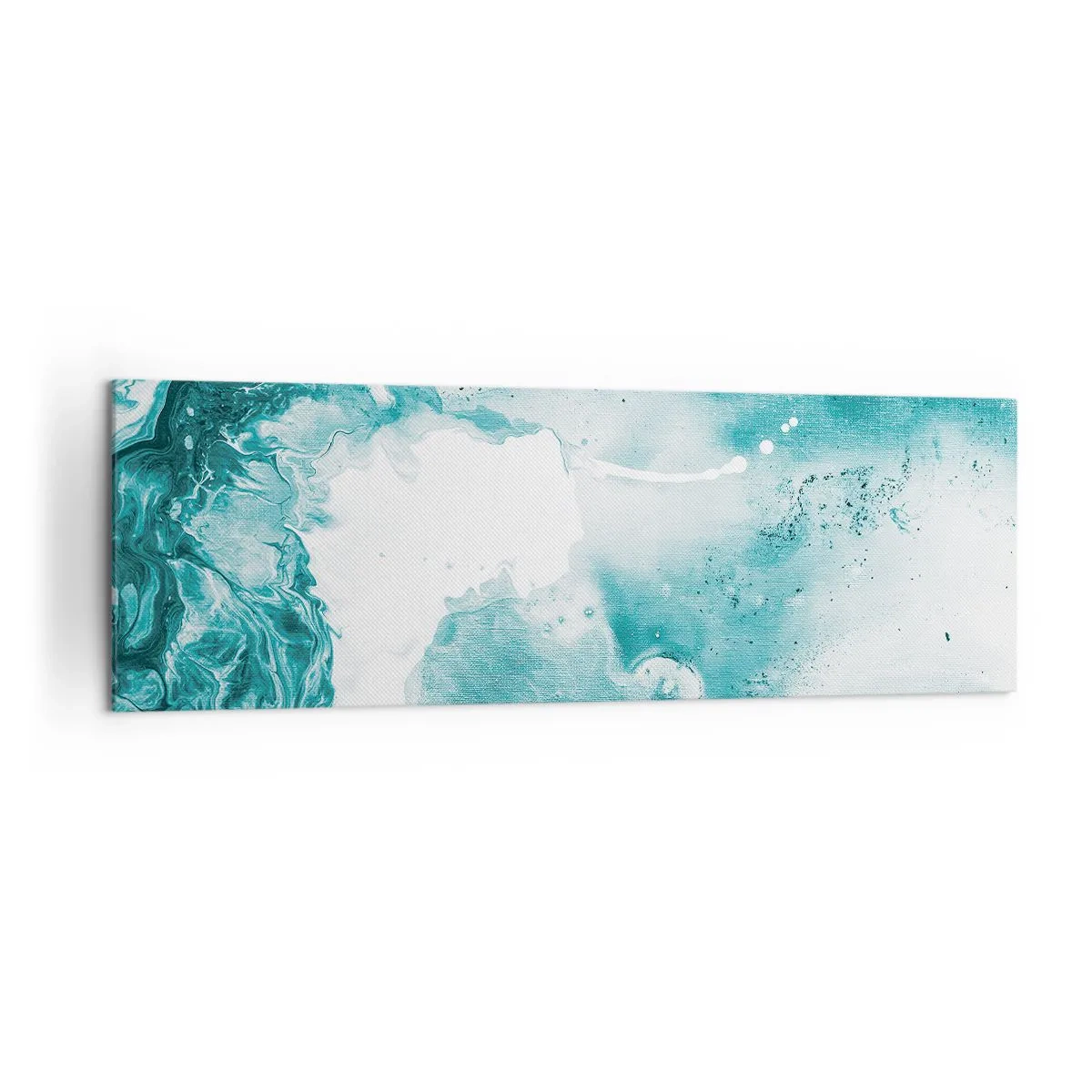 Quadro em tela - Inundado em azul - 160x50 cm