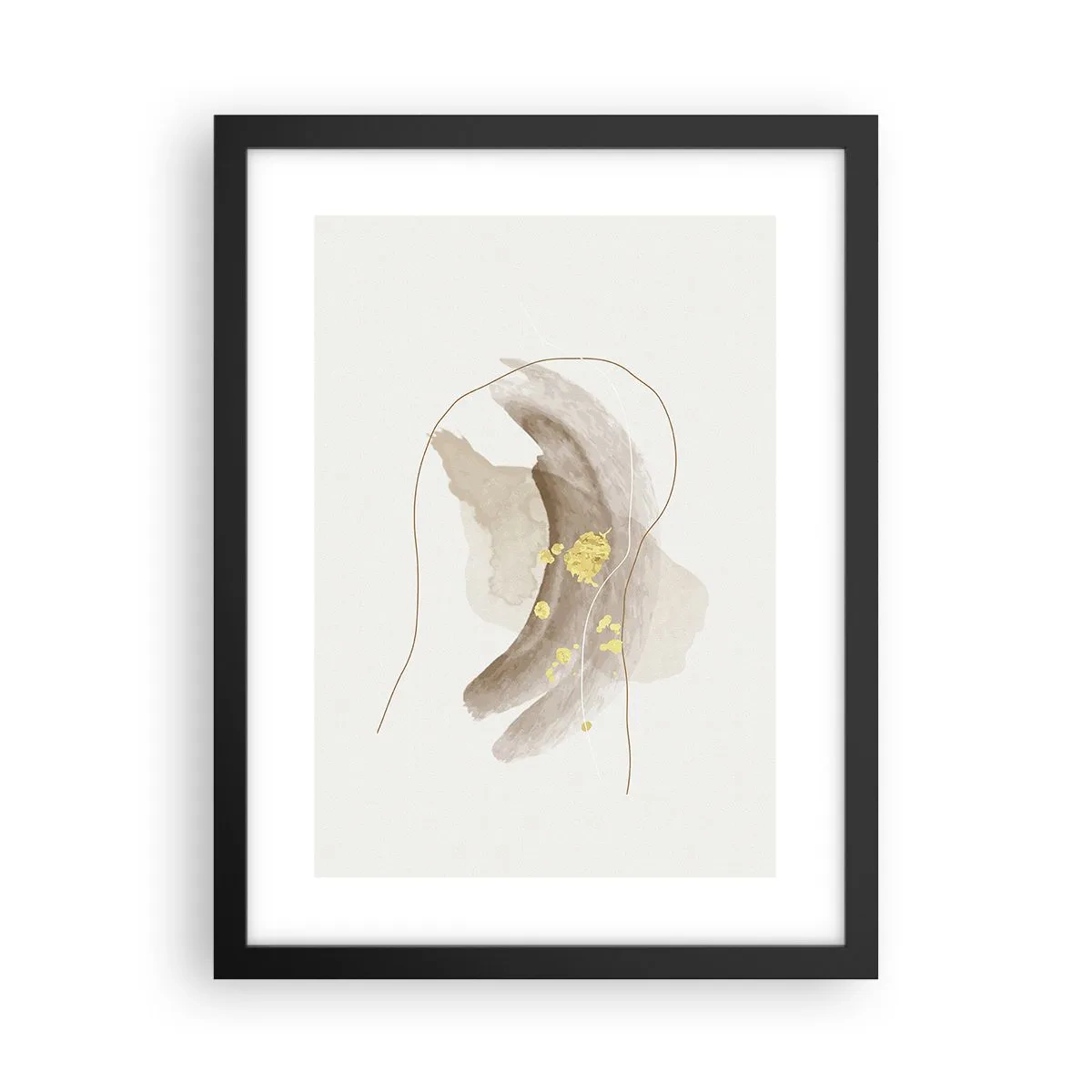 Pôster com moldura preta - Encontrado no espaço - 30x40 cm