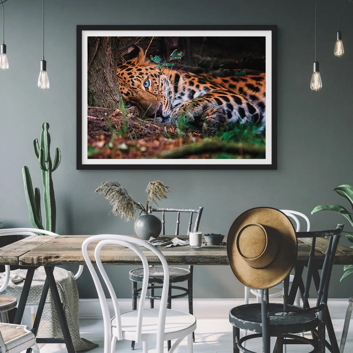 Pôster com moldura preta - Confie em mim - 70x50 cm