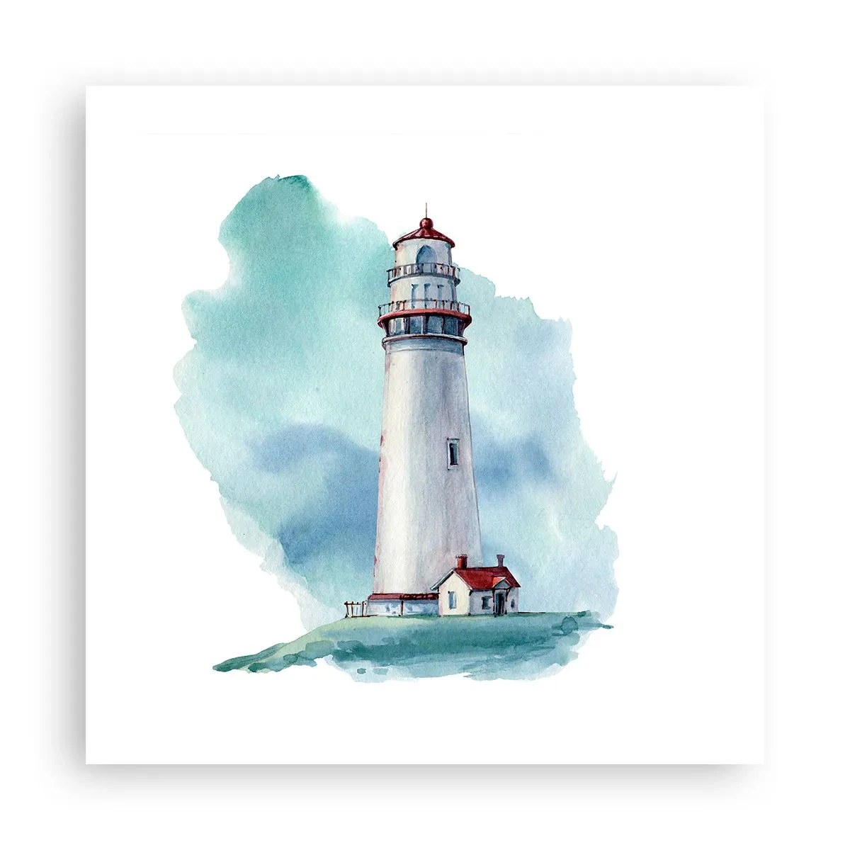 Pôster - A gentil irmã do azul - 50x50 cm