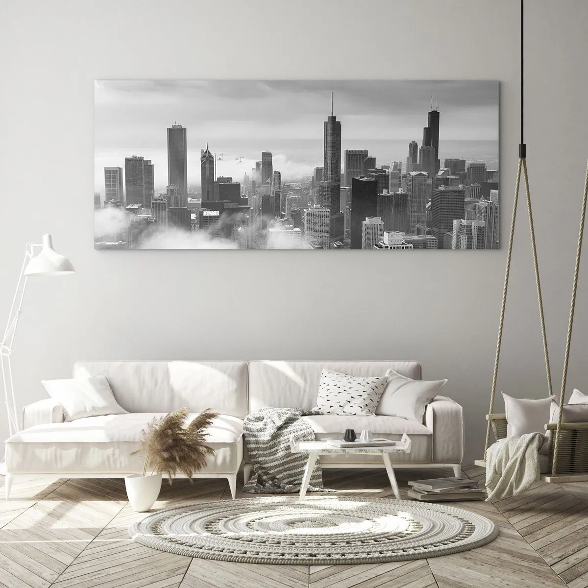 Quadro em vidro - Paisagem americana - 100x40 cm