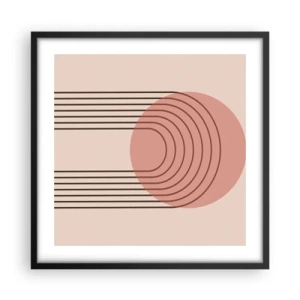 Pôster com moldura preta - Atração irresistível - 50x50 cm