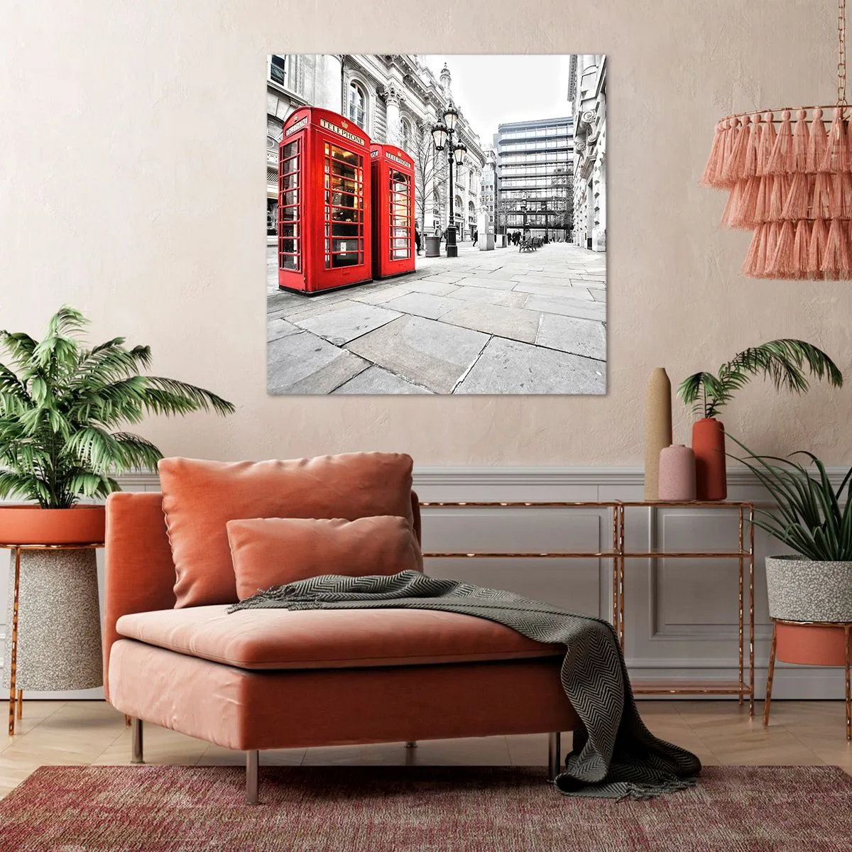 Quadro em tela - Bem-vindo a Londres - 60x60 cm