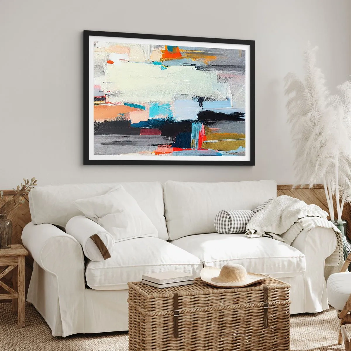 Pôster com moldura preta - Há um método? - 70x50 cm