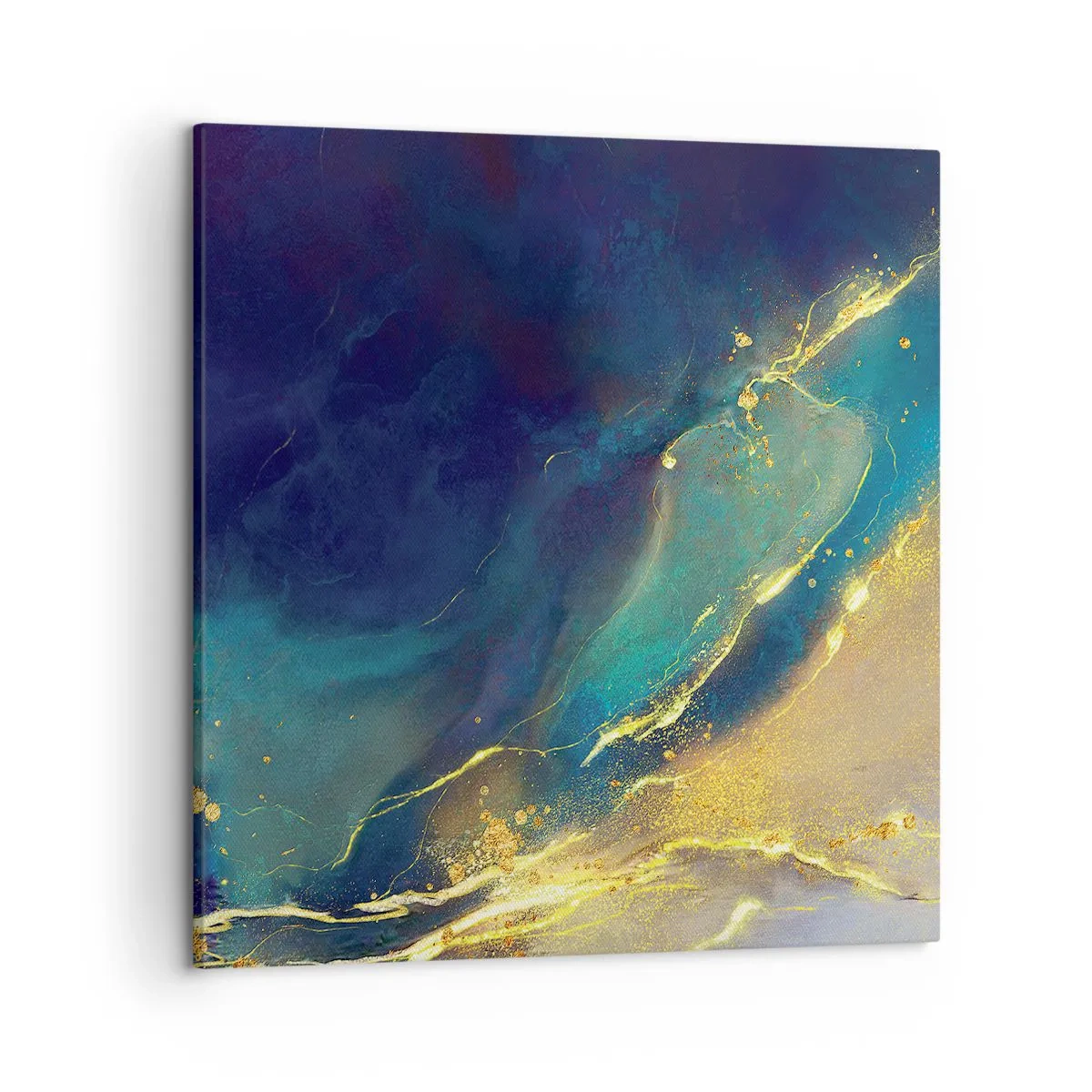 Quadro em tela - Piscina dourada - 50x50 cm