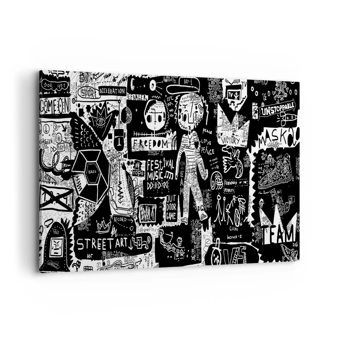Quadro em tela - O direito e a alegria da juventude espiritual - 120x80 cm