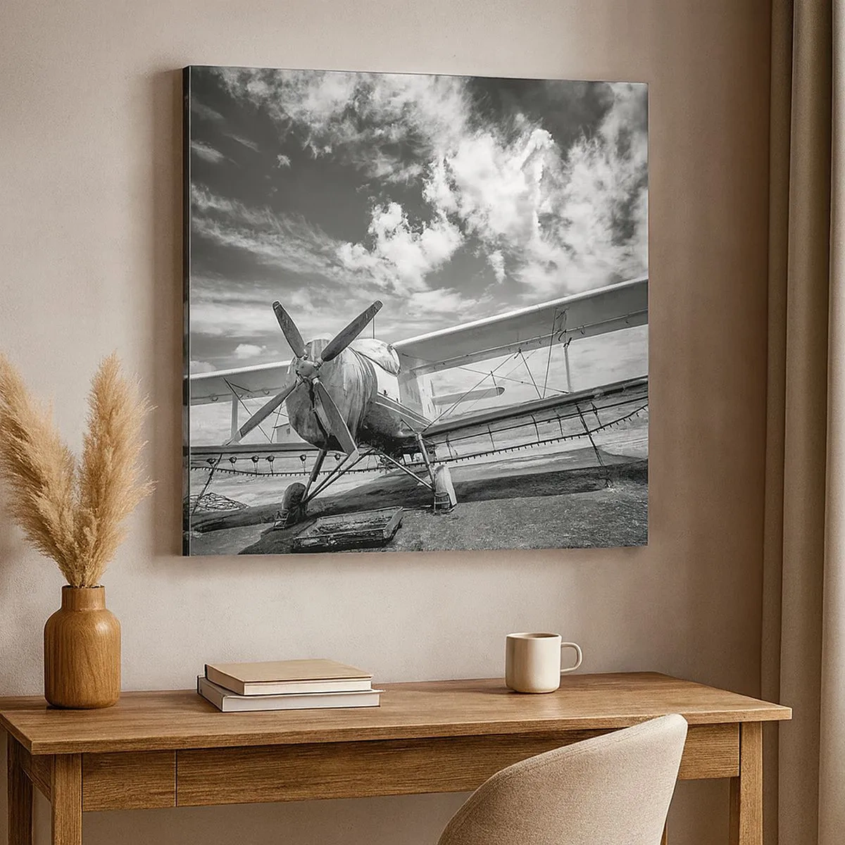 Quadro em tela - Mal posso esperar! - 30x30 cm