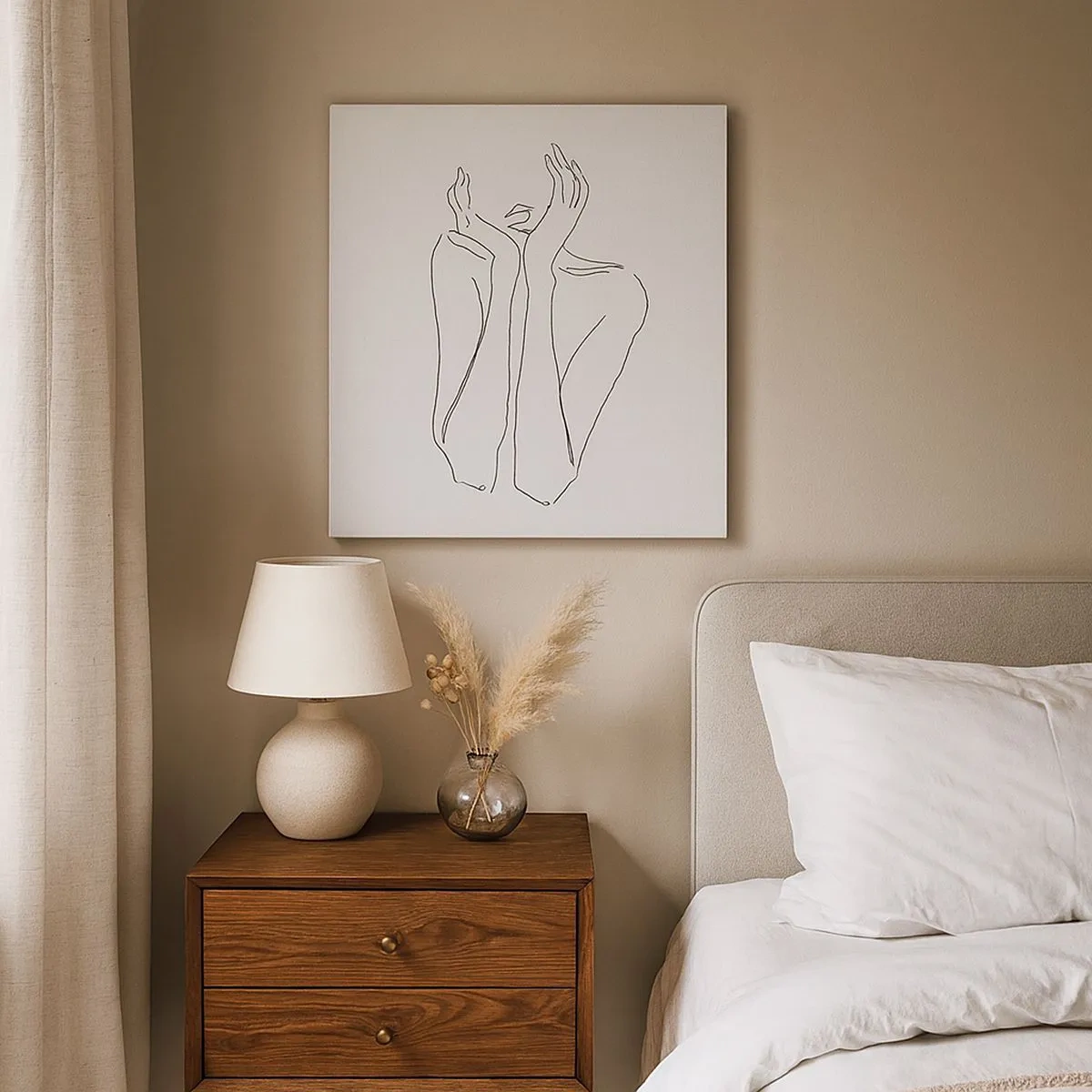 Quadro em tela - Com o que sonham as meninas - 30x30 cm