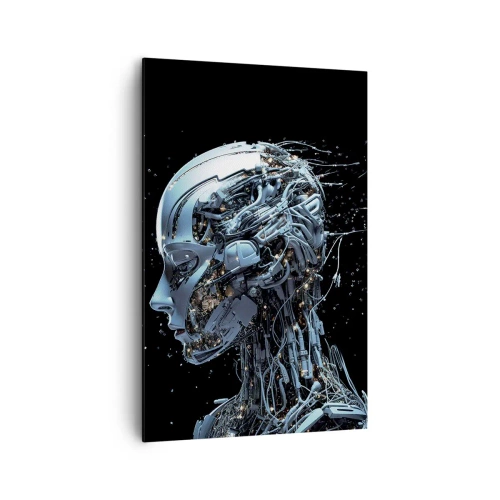 Quadro em tela - A tecnologia é uma mulher - 80x120 cm
