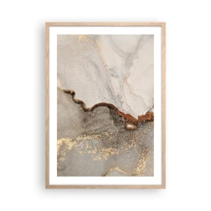 Pôster com moldura de carvalho claro - No limite das cores - 50x70 cm