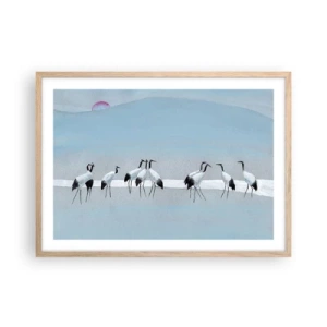 Pôster com moldura de carvalho claro - Depois de um dia quente - 70x50 cm