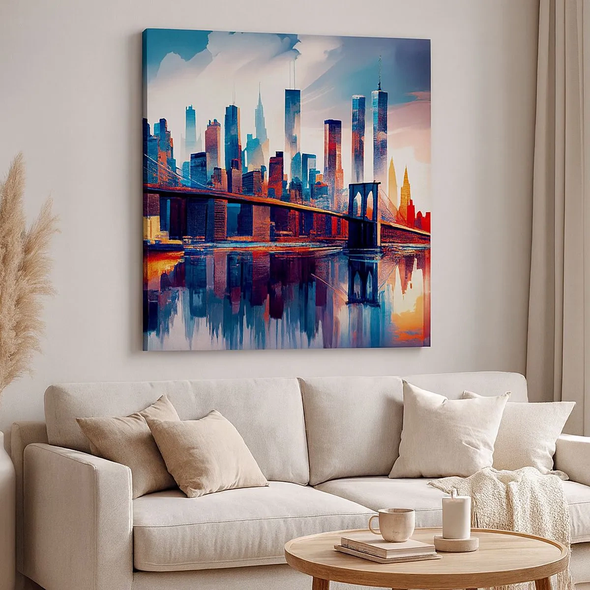 Quadro em tela - Nova York dos sonhos - 30x30 cm