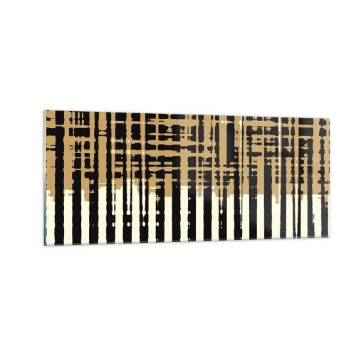 Quadro em vidro - Abstração arquitetónica - 100x40 cm